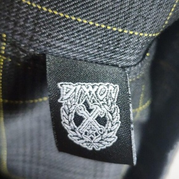 Dixxon Flannel Shirt Mens XL Black Gray Plaid The Raven Snap Front Long Sleeve - Picture 7 of 11